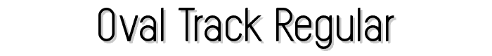 Oval Track Regular font